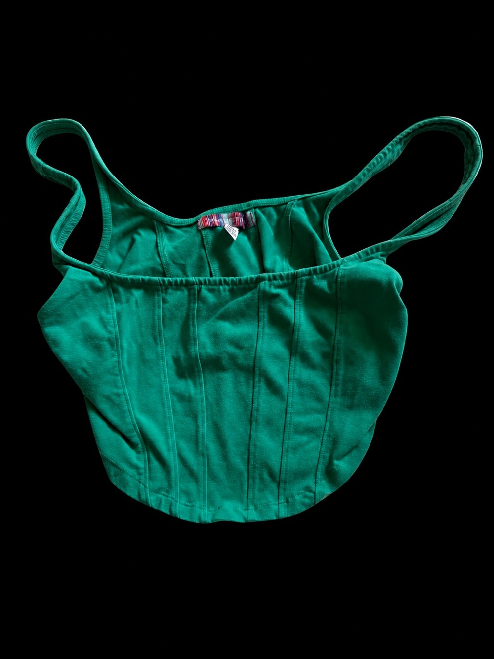 Urban Outfitters Green Cropped Tank Top